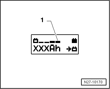 Battery, Charging with Battery Charger -VAS5903