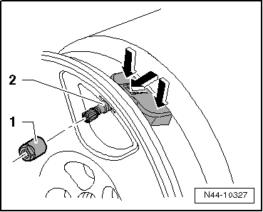 Tire Pressure Monitoring Sensor with Valve, Removing and Installing