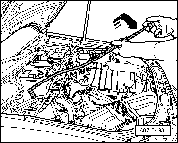 Refrigerant Circuit, Tracing Leaks, with Leak Detection System -VAS6196- or Leak Detection Kit -VAS6201A- or Succeeding Model